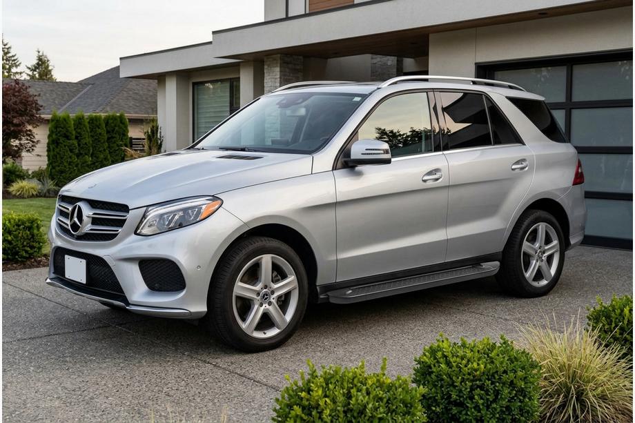 Mercedes GLE/ML class W166 2011-2018 Progi Boczné Allmond Black (2 szt., Aluminium) Image