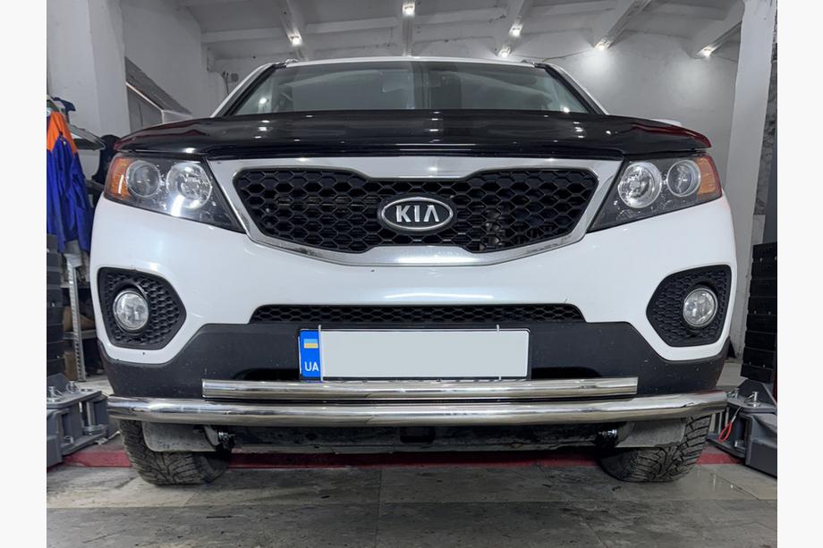 Kia Sorento II XM 2009-2014 Dolny pałąk przedni stal nierdzewna Image