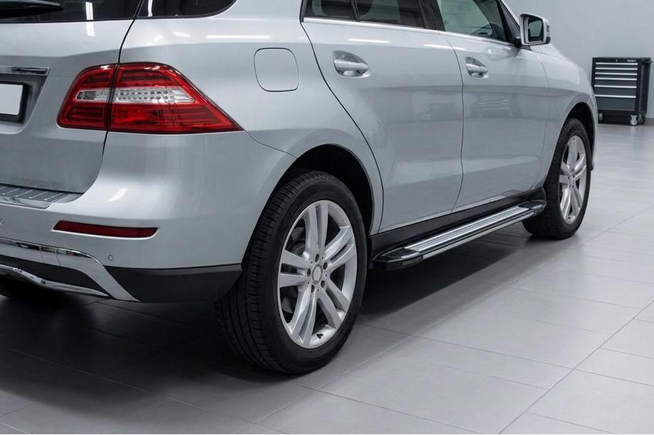 Mercedes GLE/ML class W166 2011-2018 Progi Boczné Rainbow (2 szt., Aluminium) Image