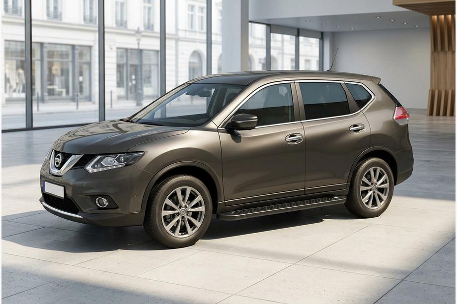 Nissan X-trail T32/Rogue 2014-2021 Progi Boczné Allmond Black (2 szt., Aluminium) Image