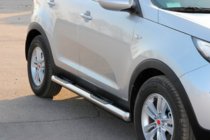 Kia Sportage 2010-2015 Rury Boczne (2 szt., Stal Nierdzewna) zdjęcia 3