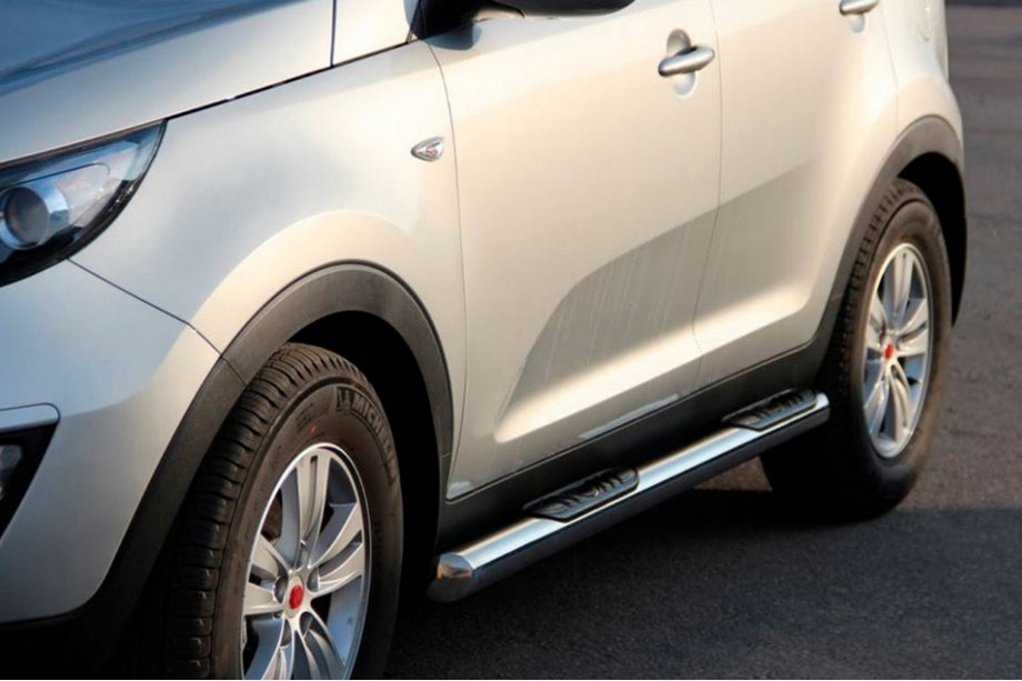 Kia Sportage 2010-2015 Rury Boczne (2 szt., Stal Nierdzewna) Image