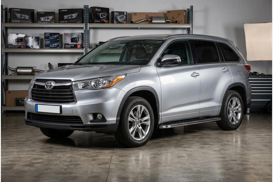 Toyota Highlander 2013-2019 Progi Boczne Maydos V1 (2 szt., Aluminium i Stal Nierdzewna) Image