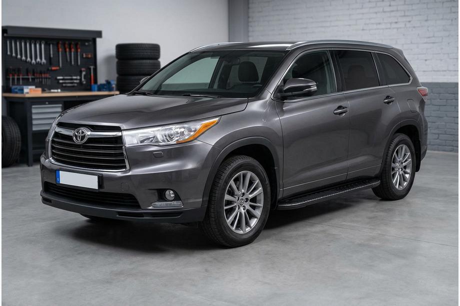 Toyota Highlander 2013-2019 Progi Boczné Bosphorus Black (2 szt., Aluminium) Image