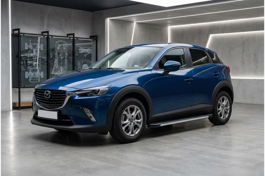 Mazda CX-3 2015- Progi Boczné Maya V1 (2 szt., Aluminium) Image