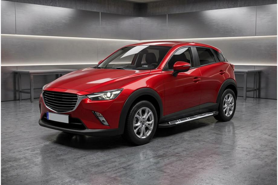 Mazda CX-3 2015- Progi Boczné Sunrise (2 szt., Aluminium) Image