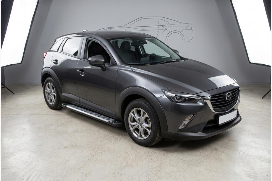 Mazda CX-3 2015- Progi Boczne Line (2 szt., Aluminium) Image