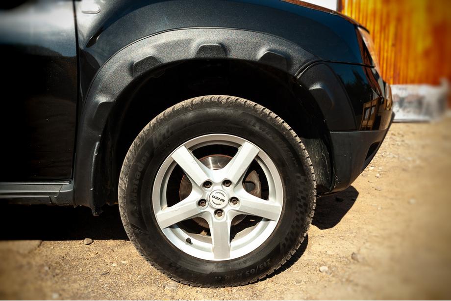 Renault Duster 2008–2017 Poszerzenia nadkoli z rantami (8 szt, ABS) DDU - Ukraina Image