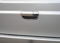 Mercedes Viano 2004-2014 Nakładka na klamkę tylnych drzwi ze stali nierdzewnej OmsaLine - Włoska Stal Nierdzewna zdjęcia 1