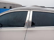 Nissan Qashqai 2010-2014 Chromowane Nakładki na Słupki Drzwi (4 szt, Stal Nierdzewna) Carmos - Turecka Stal Nierdzewna zdjęcia 3