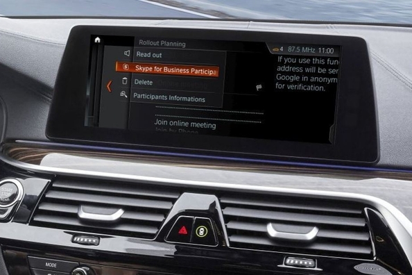 Samochody BMW otrzymają pakiet programów Skype for Business