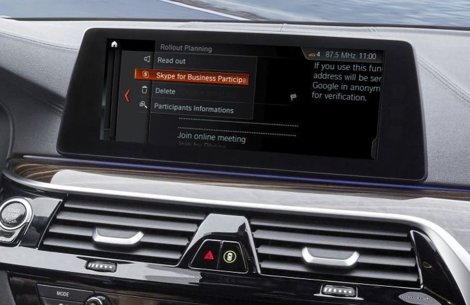 Samochody BMW otrzymają pakiet programów Skype for Business