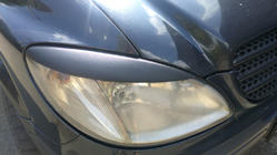 Mercedes Vito W639 2004-2014 Brewki na reflektory proste (2004-2010, 2 szt, plastik) Połysk zdjęcia 4