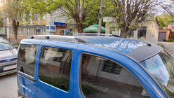 Fiat Doblo I 2005-2010 Relingi Dachowe Chromowane Baza Maxi, Plastikowe Stopy zdjęcia 3