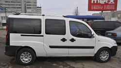 Fiat Doblo I 2005-2010 Relingi Dachowe Chromowane Baza Maxi, Plastikowe Stopy zdjęcia 18
