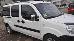 Fiat Doblo I 2005-2010 Relingi Dachowe Chromowane Baza Maxi, Plastikowe Stopy zdjęcia 19