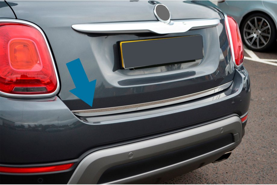 Fiat 500X 2014-2024 Listwa bagażnika stal nierdzewna Image