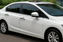 Honda Civic Sedan IX 2011-2016 Listwy ozdobne szyb stal nierdzewna OmsaLine (6 szt) zdjęcia 1