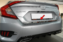 Honda Civic Sedan X 2016-2021 Listwa bagażnika stal nierdzewna zdjęcia 1