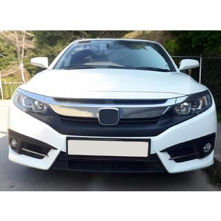 Nakładki na światła przeciwmgielne OmsaLine (2 szt., stal nierdzewna) Honda Civic Sedan X 2016-2021 zdjęcia 3