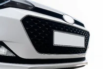 Hyundai I-20 2014-2020 Obramowanie grilla 2014-2018 (2 szt, stal nierdzewna) zdjęcia 1