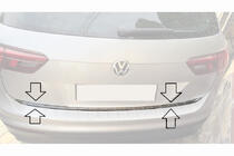 Volkswagen Tiguan 2016-2023 Listwa bagażnika stal nierdzewna Carmos - Turecka Stal Nierdzewna zdjęcia 4