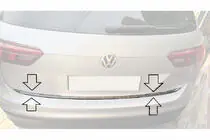 Volkswagen Tiguan 2016-2023 Listwa bagażnika stal nierdzewna Carmos - Turecka Stal Nierdzewna zdjęcia 4