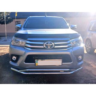 Przedni podwójny pałąk Vegas (2015-2020, stal nierdzewna) Toyota Hilux 2015- zdjęcia 3