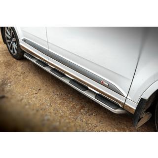Progi Boczné OEM V1 (2 szt., Aluminium) Audi Q7 2015–2026 zdjęcia 1