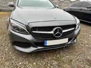 Mercedes C-class W205 2014-2021 Przedni Grill Diamond Silver (do Avantgarde/AMG-Line/C43 AMG) 2014-2018, bez kamery zdjęcia 2
