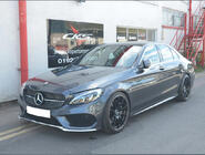 Mercedes C-class W205 2014-2021 Przedni Grill Diamond Silver (do Avantgarde/AMG-Line/C43 AMG) 2014-2018, bez kamery zdjęcia 18