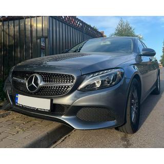 Przedni Grill Diamond Silver (do Avantgarde/AMG-Line/C43 AMG) Mercedes C-сlass W205 2014-2021 zdjęcia 3