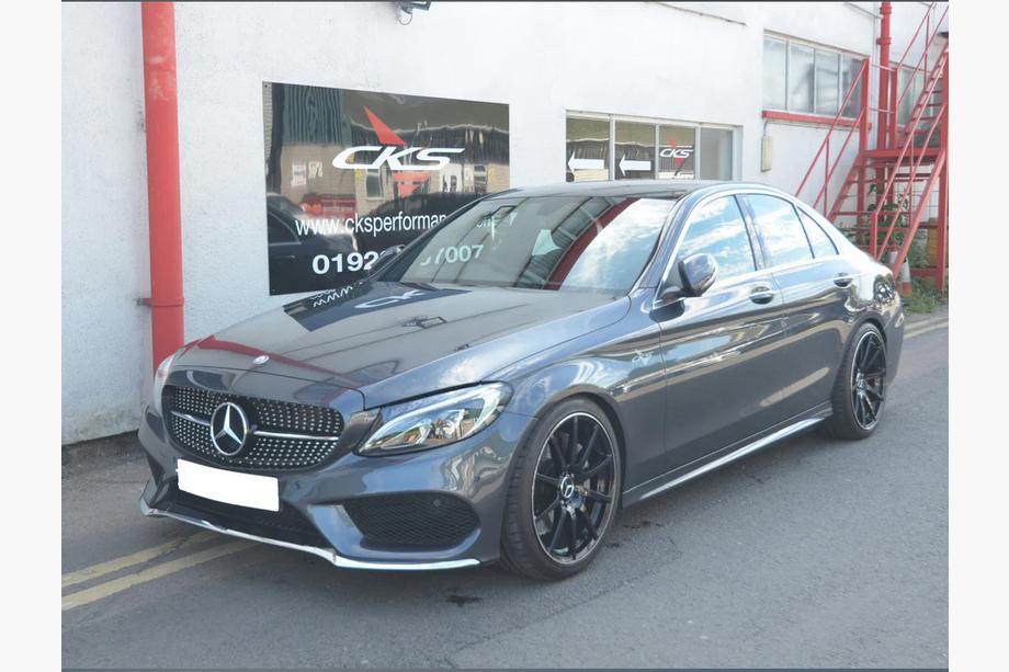 Mercedes C-class W205 2014-2021 Przedni Grill Diamond Silver (do Avantgarde/AMG-Line/C43 AMG) Zdjęcia 18