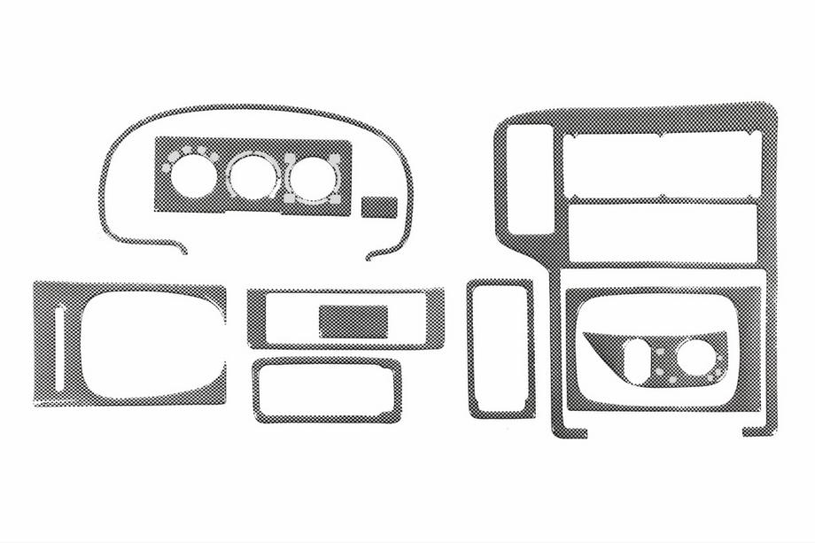 Volkswagen Polo 1994-2001 Nakładki na Deskę Rozdzielczą (1994-1999) Carbon Zdjęcia 3