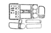 Volkswagen Polo 1994-2001 Nakładki na deskę rozdzielczą (1999-2001) Aluminium zdjęcia 1