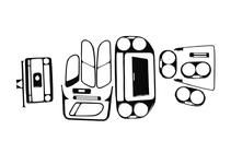 Volkswagen Tiguan 2007-2016 Nakładki na deskę rozdzielczą (2011-2015) Aluminium zdjęcia 3