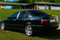 BMW 3 Series E36 1990-2000 Nakładki na słupki chromowane (stal nierdzewna) zdjęcia 1