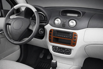 Citroen C-3 2002-2009 Nakładki na deskę rozdzielczą (2001-2004) Aluminium zdjęcia 1