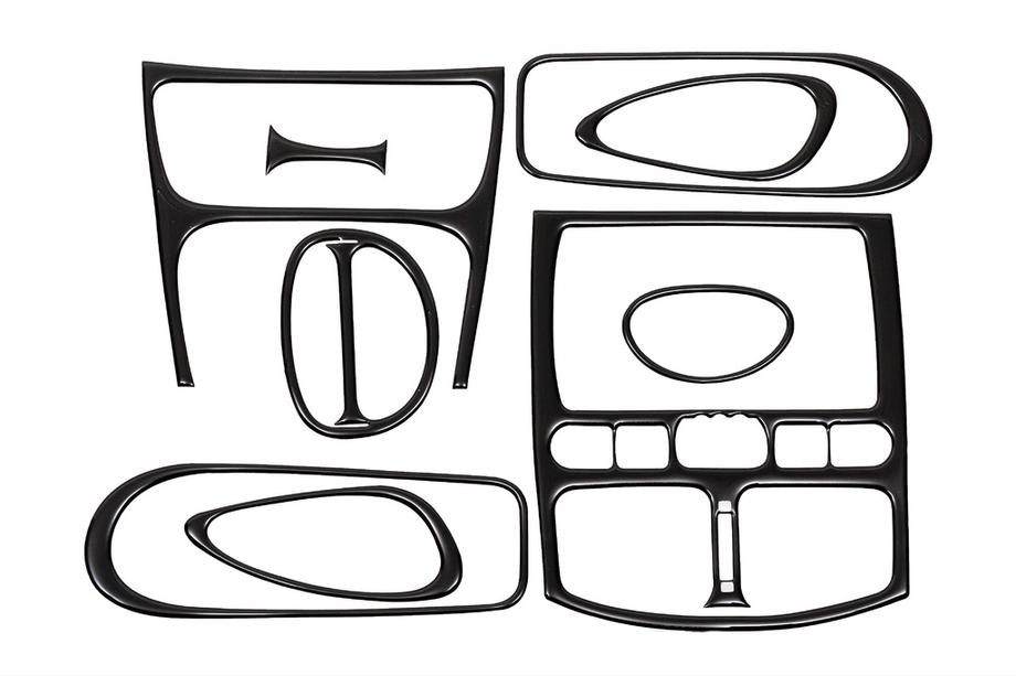 Hyundai Santa Fe 1 2000-2006 Nakładki na Deskę Rozdzielczą Carbon Image