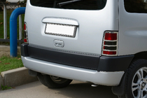 Citroen Berlingo 1996-2008 Chromowane nakładki na lampy tylne (2 szt., stal nierdzewna) Carmos - Turecka Stal Nierdzewna zdjęcia 1