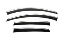 Chevrolet Captiva 2006-2019 Deflektory szyb z listwą chromowaną (4 szt, Niken) zdjęcia 9