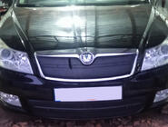 Skoda Octavia II A5 2010-2013 Zimowa osłona na grill (górna) zdjęcia 3