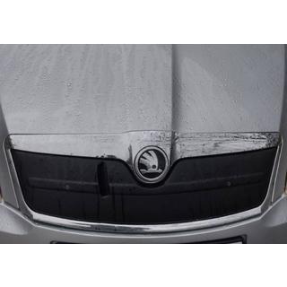 Zimowa osłona na grill (górna) Skoda Octavia II A5 2010-2013 zdjęcia 2