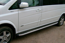 Mercedes Vito/V-class W447 2014- Progi boczne Fullmond (2 szt., aluminium) zdjęcia 2