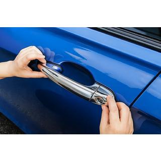 Chromowane Nakładki na Klamek Drzwi (4 szt, Stal Nierdzewna) BMW 5 Series E60/E61 2003-2010 zdjęcia 3