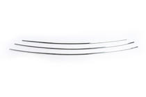 Peugeot 407 2004-2011 Nakładki na Grill Chromowane (3 szt, Stal Nierdzewna) OmsaLine - Włoska Stal Nierdzewna zdjęcia 3