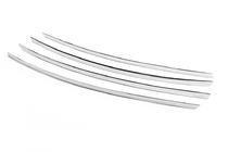 Volkswagen Amarok 2010-2022 Nakładki na grill chromowane 2010-2016 (wąskie listwy, 4 szt, stal nierdzewna) Carmos - Turecka Stal Nierdzewna zdjęcia 4