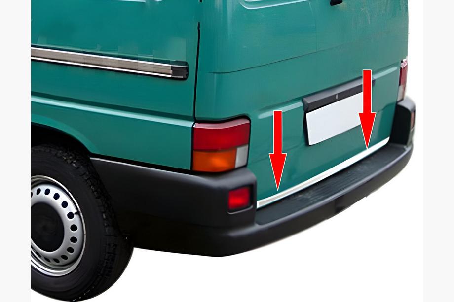 Volkswagen T4 Caravelle/Multivan 1990–2003 Nakładka na zderzak bagażnika stal nierdzewna Image