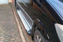 Mercedes Sprinter W906 2006–2018 Progi Boczné Allmond Grey (2 szt., Aluminium) zdjęcia 4