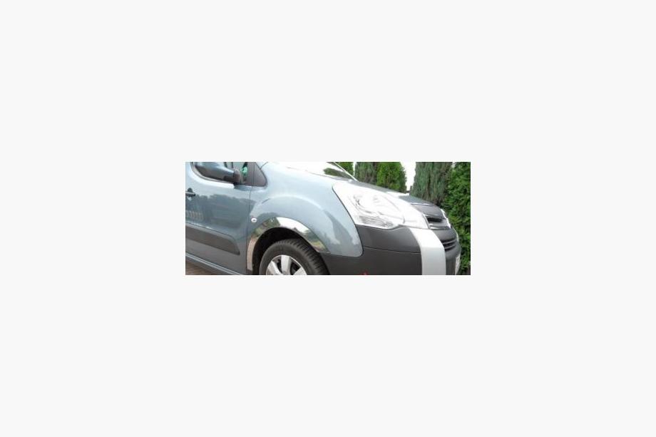 Citroen Berlingo 2008-2018 Listwy na nadkola ze stali nierdzewnej (4 szt.) 1 Drzwi Boczny, Stal Nierdzewna Zdjęcia 9